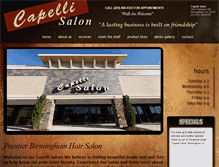 Tablet Screenshot of capellisalon280.com